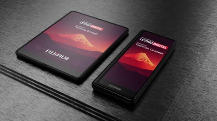 Fujifilm Patent for a Foldable Phone with a Stylus Pen Has Been Revealed