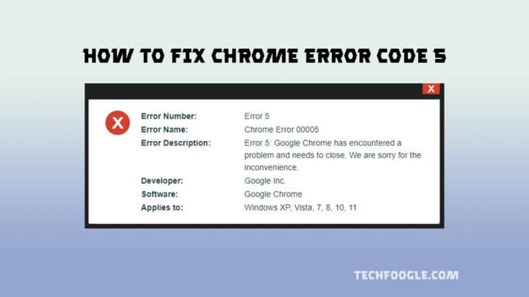 Chrome Error Code 5: The Ultimate Troubleshooting Guide You've Been ...