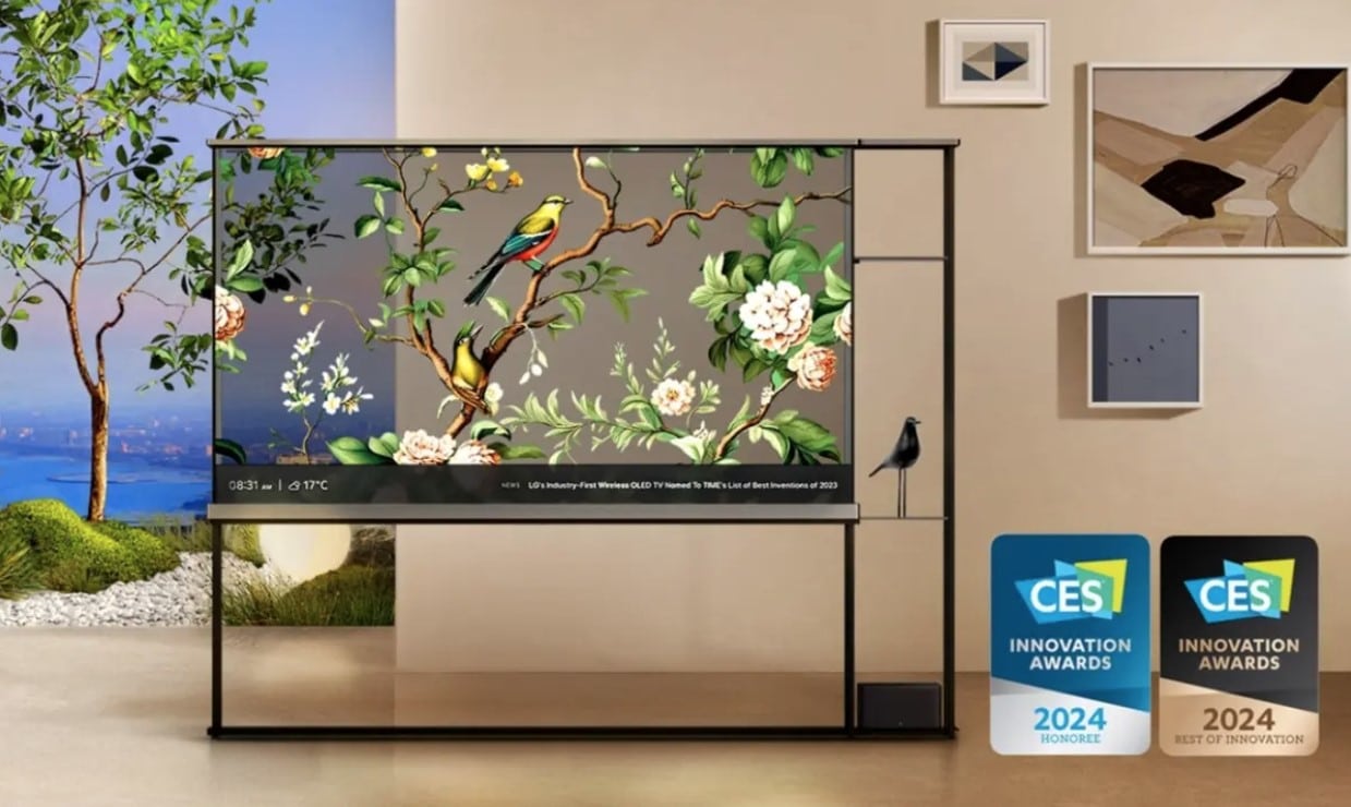 CES 2024 The Wow Factor Of LG Signature OLED T Transparent Television   LG Signature OLED T CES 2024 