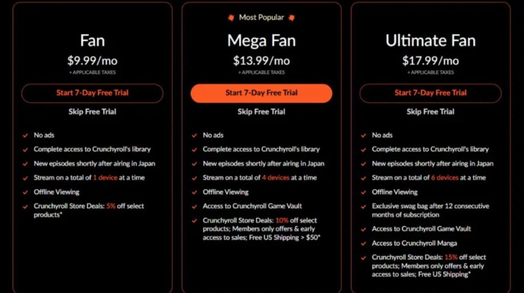 Crunchyroll Raises Subscription Prices Again, Here’s What You’ll Pay Now 1 crunchyroll-subscription-prices