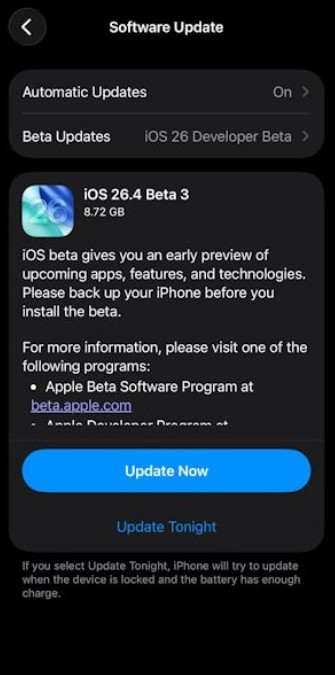iOS 26.4 Beta 3 Download Available Now – Full Changelog and Supported Devices 1 iOS 26.4 Beta 3 Details