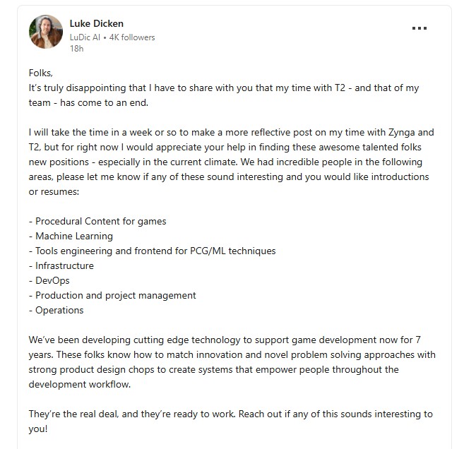 GTA 6 Shocker: Take-Two Fires AI Chief Just Before Launch 1 An abrupt exit of the AI Helm