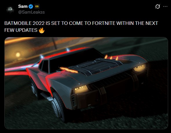 A New Batmobile Prepares to Thunder Across Fortnite